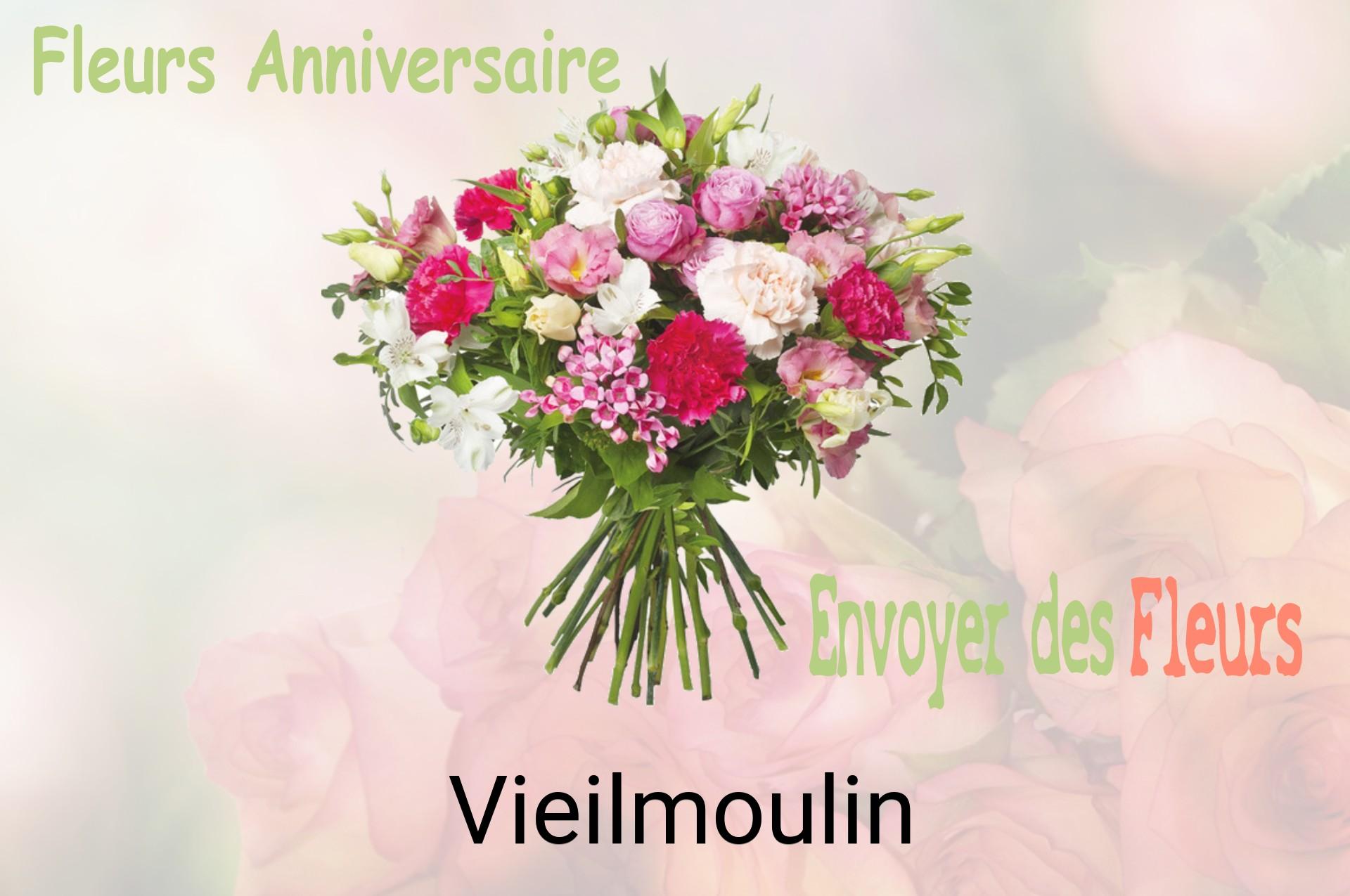 Bouquet de fleurs d’anniversaire livré à Vieilmoulin