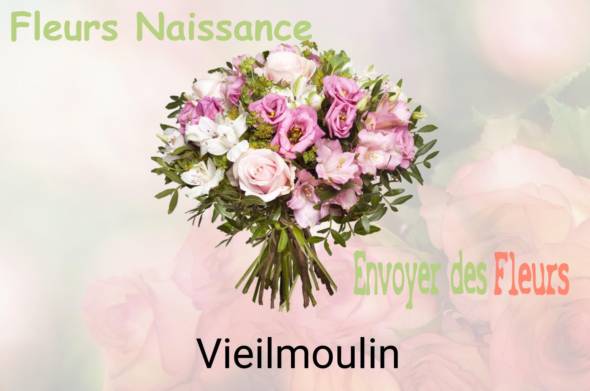 Bouquet de fleurs de naissance livré à Vieilmoulin